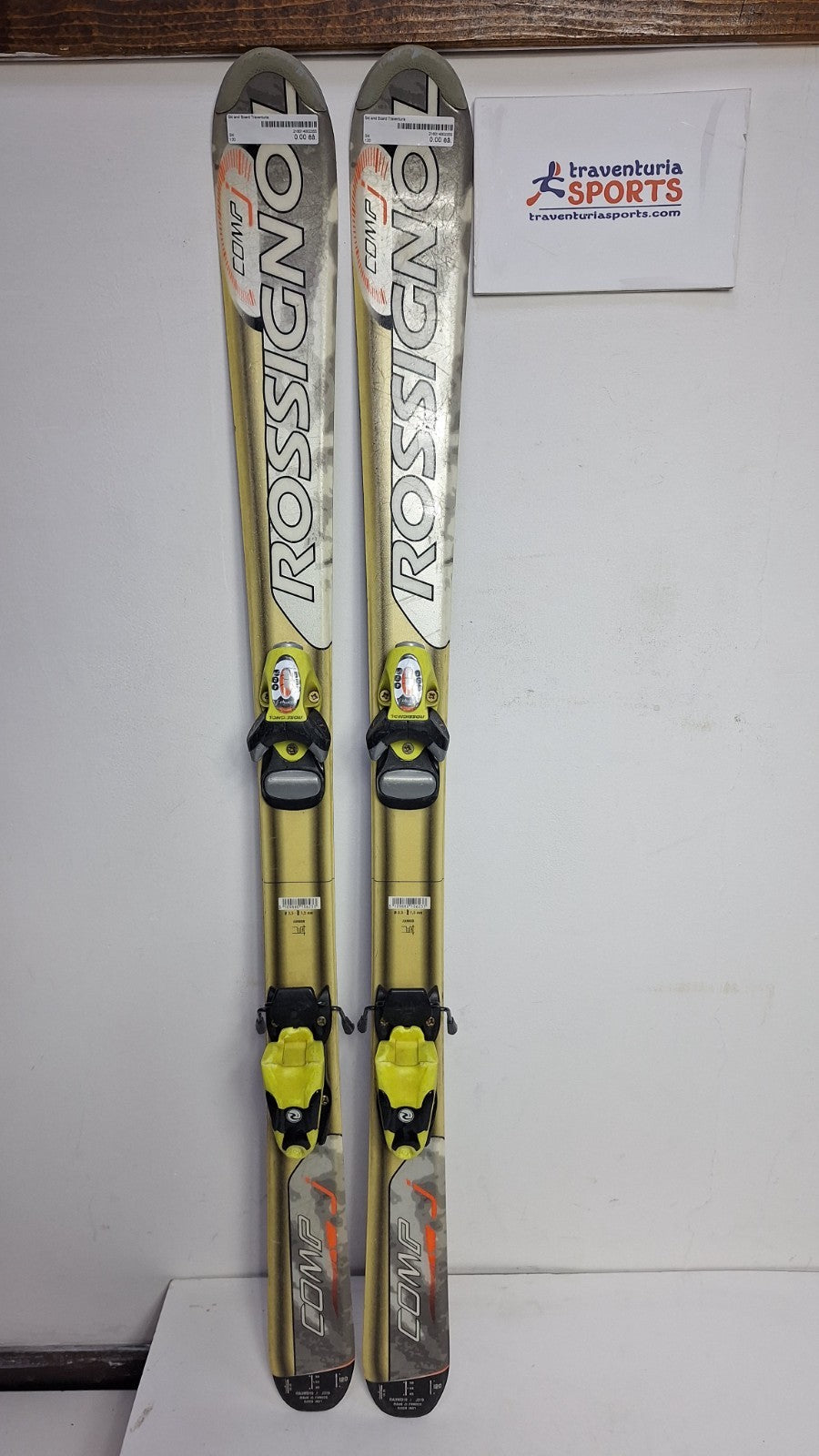 Rossignol Comp J 120cm Skis + Rossignol 4.5 Bindings Winter Fun Snow