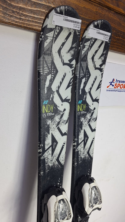 K2 Indy 112cm Ski + Marker 4.5 Bindings Winter Sport