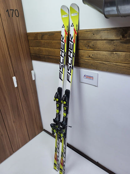 Fischer WC GS Aircarbon 195 cm Ski + Fischer 17 Bindungen Wintersport