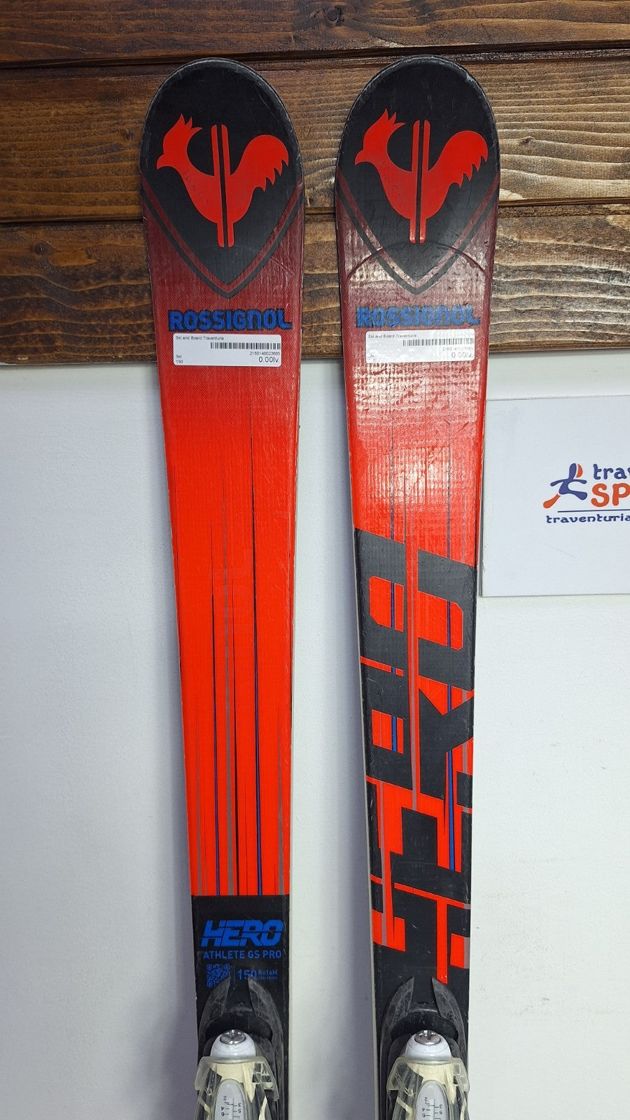 Rossignol HERO Athete GS Pro 150 cm Ski + Look 7 Bindings Winter Sport Snow