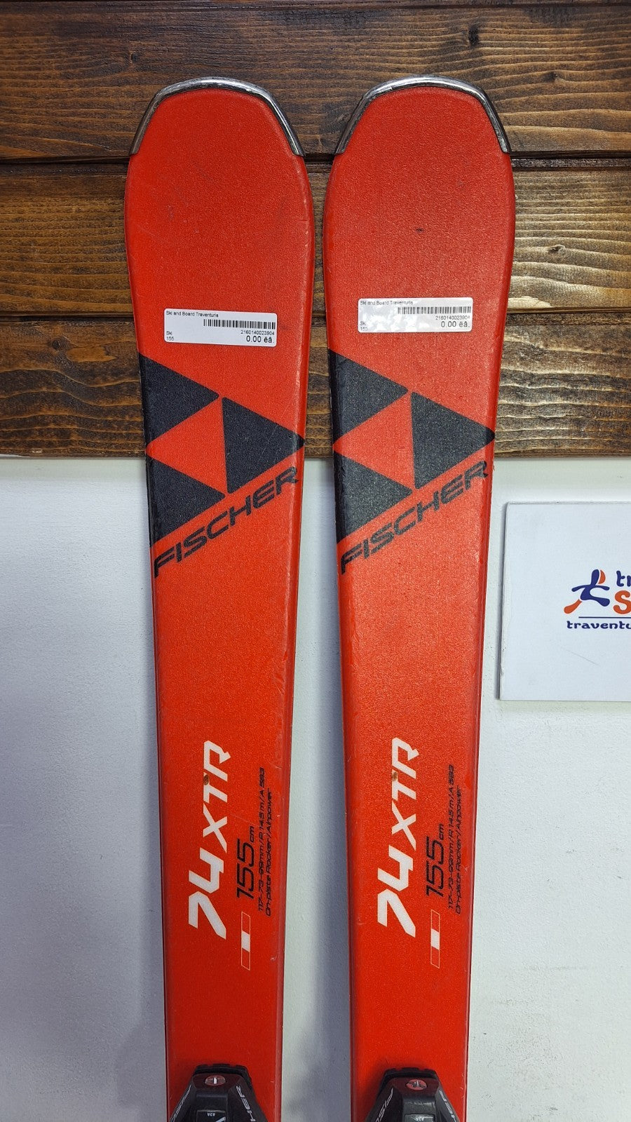 Fischer 74XTR RC One 155 cm Skis + Fischer RS 9 Bindings Winter Fun Snow