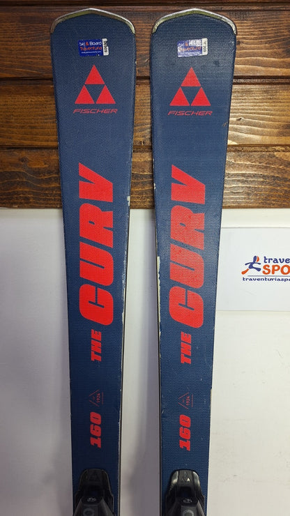 Fischer XTR The Curv  160 cm Ski + Fischer RS 10 Bindings Winter Sport  Snow