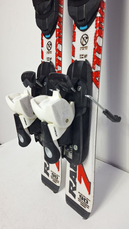 Atomic Pro Race 7 90 cm Skier + Atomic 4.5 Bindungen Wintersport Schnee