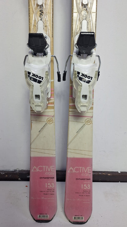 Dynastar  Easy Active 153cm Ski + NEW LOOK 10 Bindings Fun Snow Winter Sport