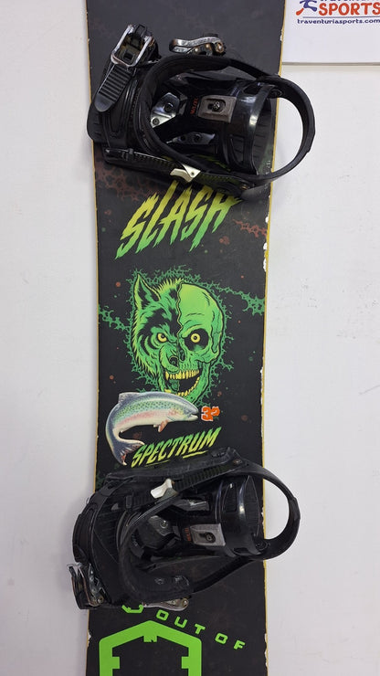 Snowboard Slash Spectrum 154 cm + attacchi Speedfit L Sport invernali sulla neve
