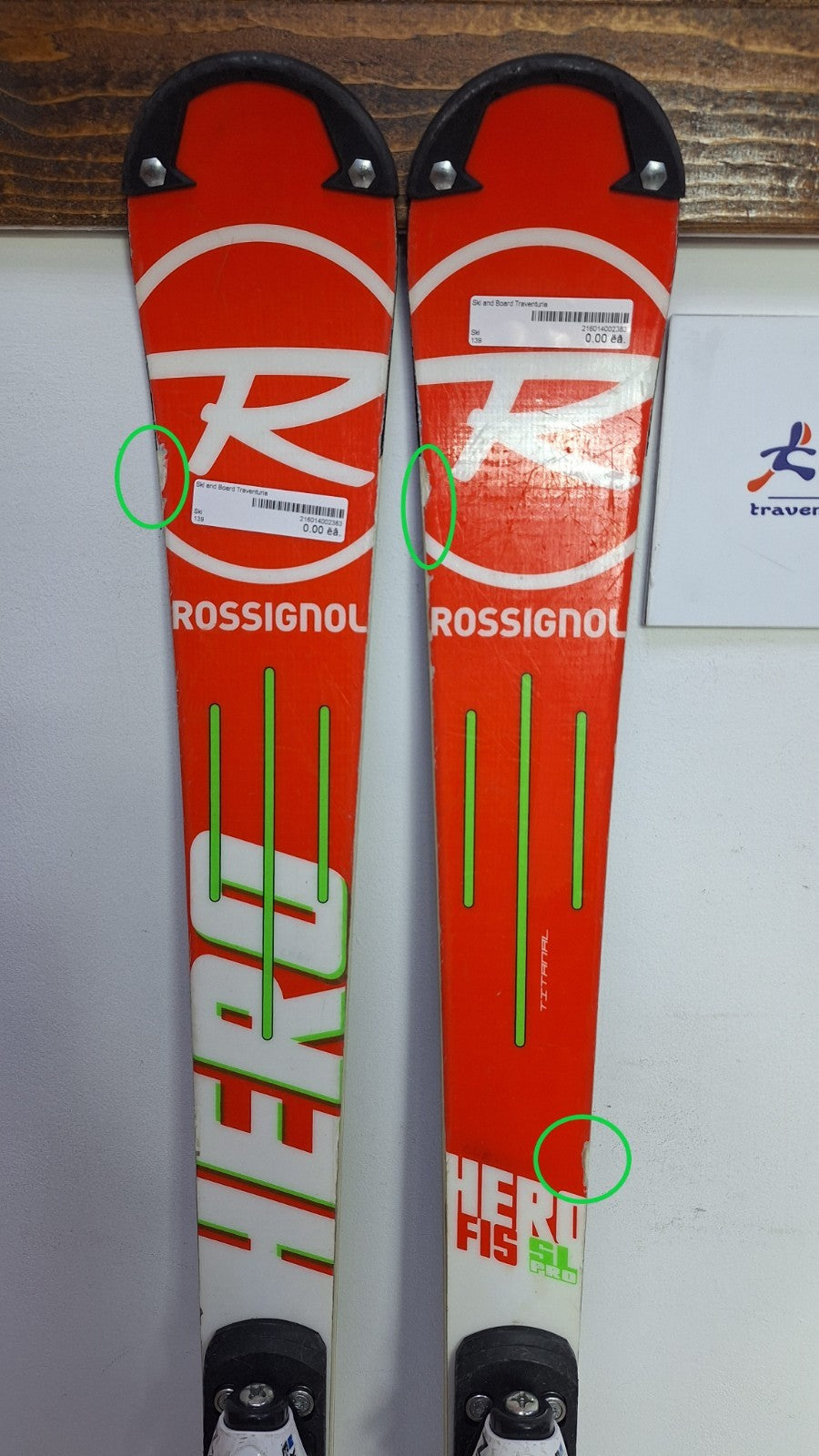 Rossignol Hero FIS SL Pro 139 cm Ski + Look NX 10 Bindings Winter Sport Snow