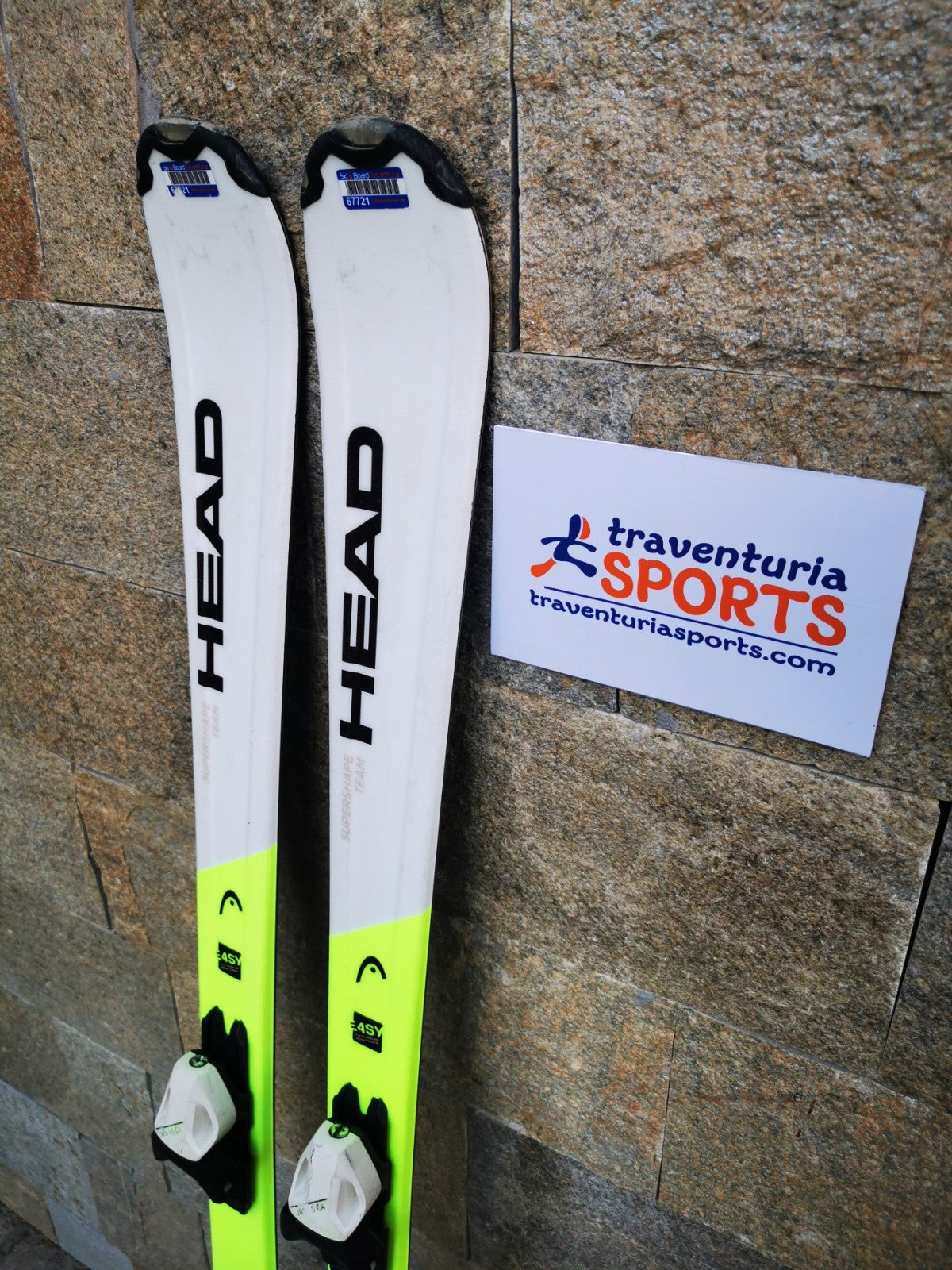 HEAD Supershape Team Easy 147cm  Ski + HEAD 7.5 Bindings  Winter Sport