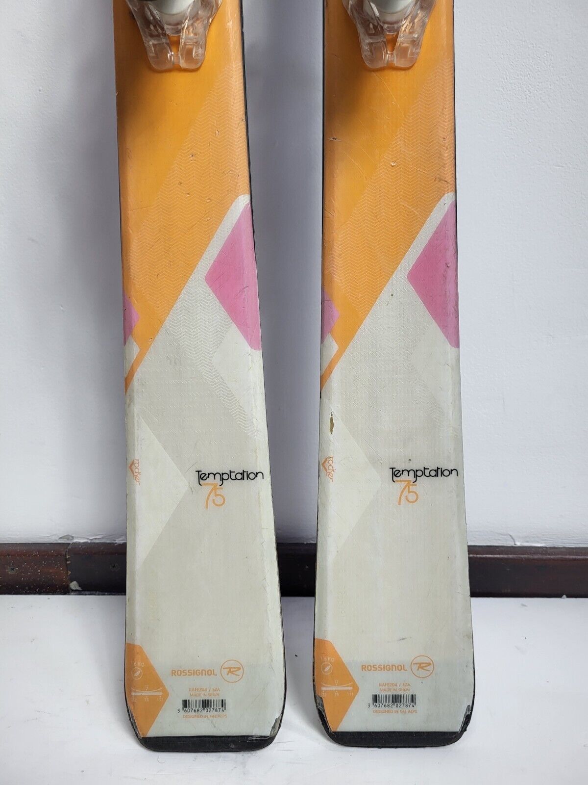 Rossignol Temptation 75 152cm Ski + Look 10 Bindings Winter Adventure Winter