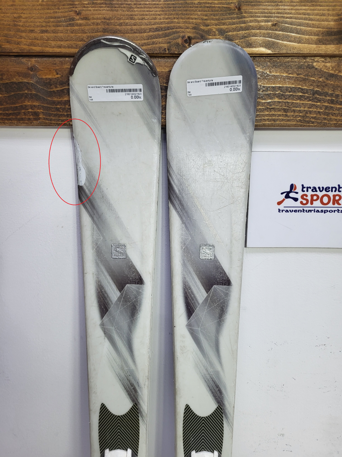 Salomon Luan 144cm Ski + Salomon Lithium 10 Bindings Winter Sport Fun Snow