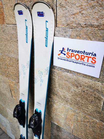 Elan Snow White 146 cm  Ski + Elan EL 9 Bindings Adventure Winter Sport Snow