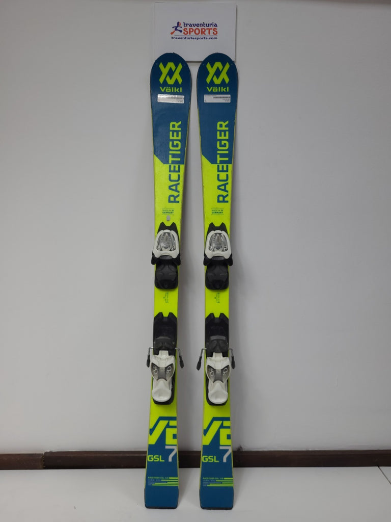 Volkl Racetiger GSL 7 118 cm Ski + Marker 7 Bindings Fun Snow Winter Sport