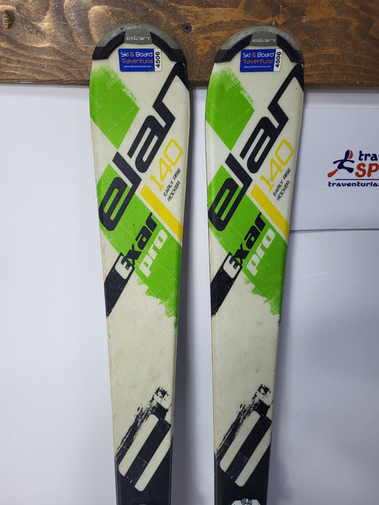 Elan Exar Pro 140 cm Ski + NEW Tyrolia 7.5 Bindings Sport Snow Winter Fun