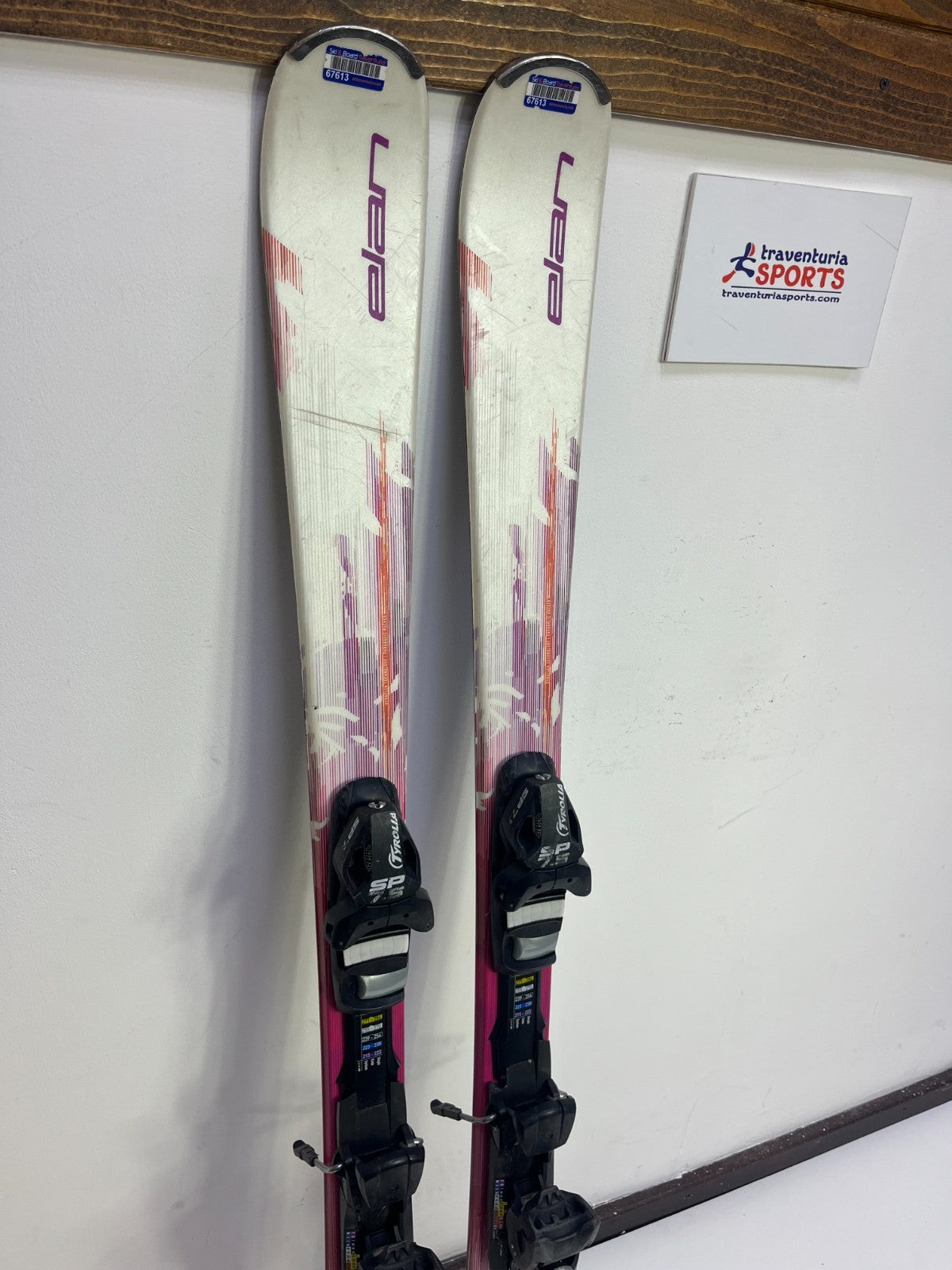 Elan White Perla 140cm Ski + Elan ESP 7.5 Bindings Winter Sport Fun