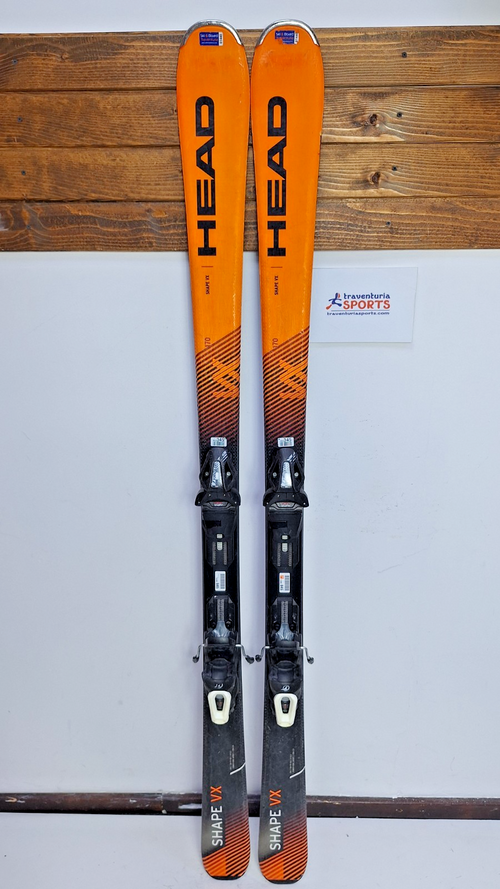 HEAD Shape VX 170 cm Skis + HEAD PR 11 Bindings Winter Sport Snow