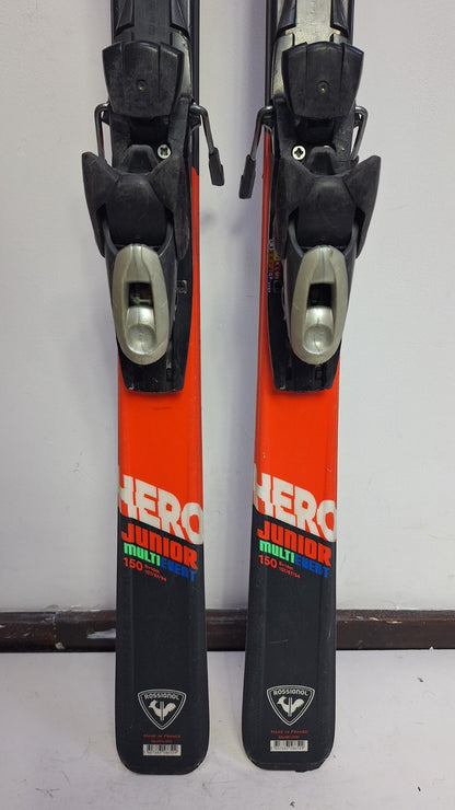 Ski Rossignol Hero J 150 cm + fixations Elan ESP 7.5 Plaisir hivernal Sports de neige