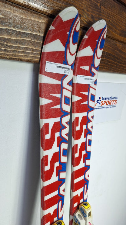 Salomon Crossmax T 120cm Ski + Tyrolia 3 Bindings Winter Sport Fun