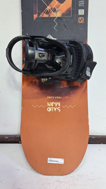 Salomon Wild Card 155 cm Snowboard + Speedfit L Bindings  Winter Snow Sport