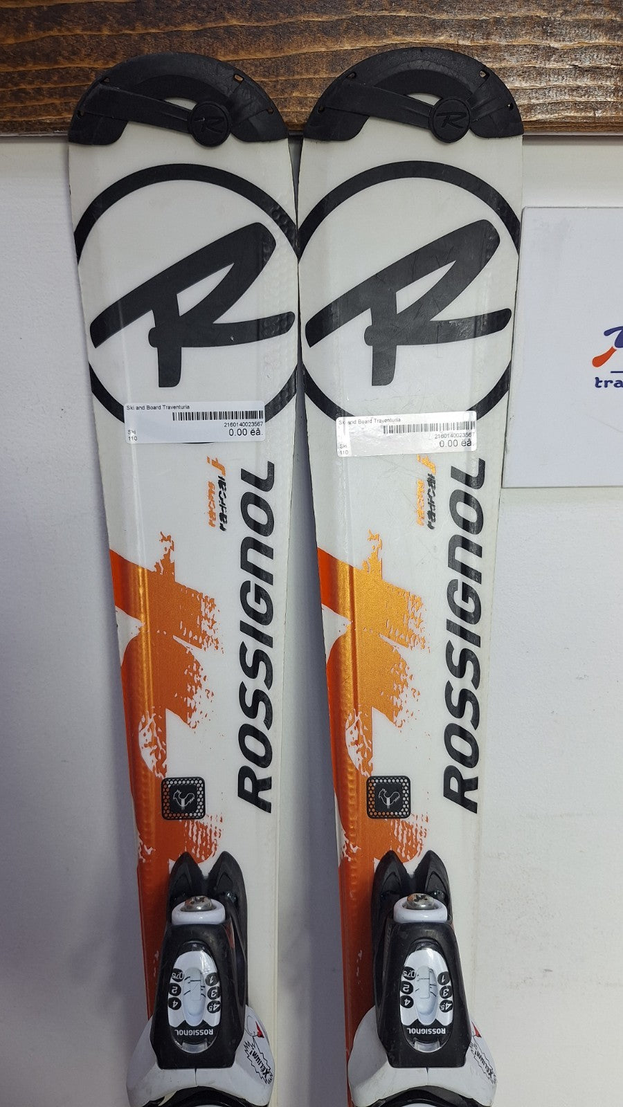 Rossignol Radical 110 cm Ski + Rossignol 4.5 Bindungen Wintersport Schnee