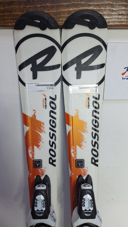 Rossignol Radical 110 cm Ski + Rossignol 4.5 Bindungen Wintersport Schnee