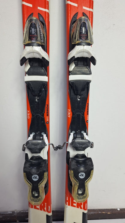 Rossignol Hero JR 130 cm Ski + Rossignol 7 Bindungen Wintersport Schnee