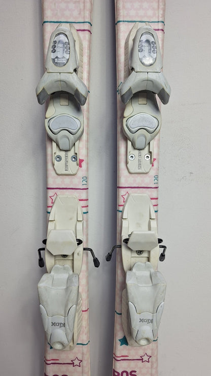 Rossignol Fun Girl 120cm Skis + Look 4.5 Bindings Winter Fun Snow