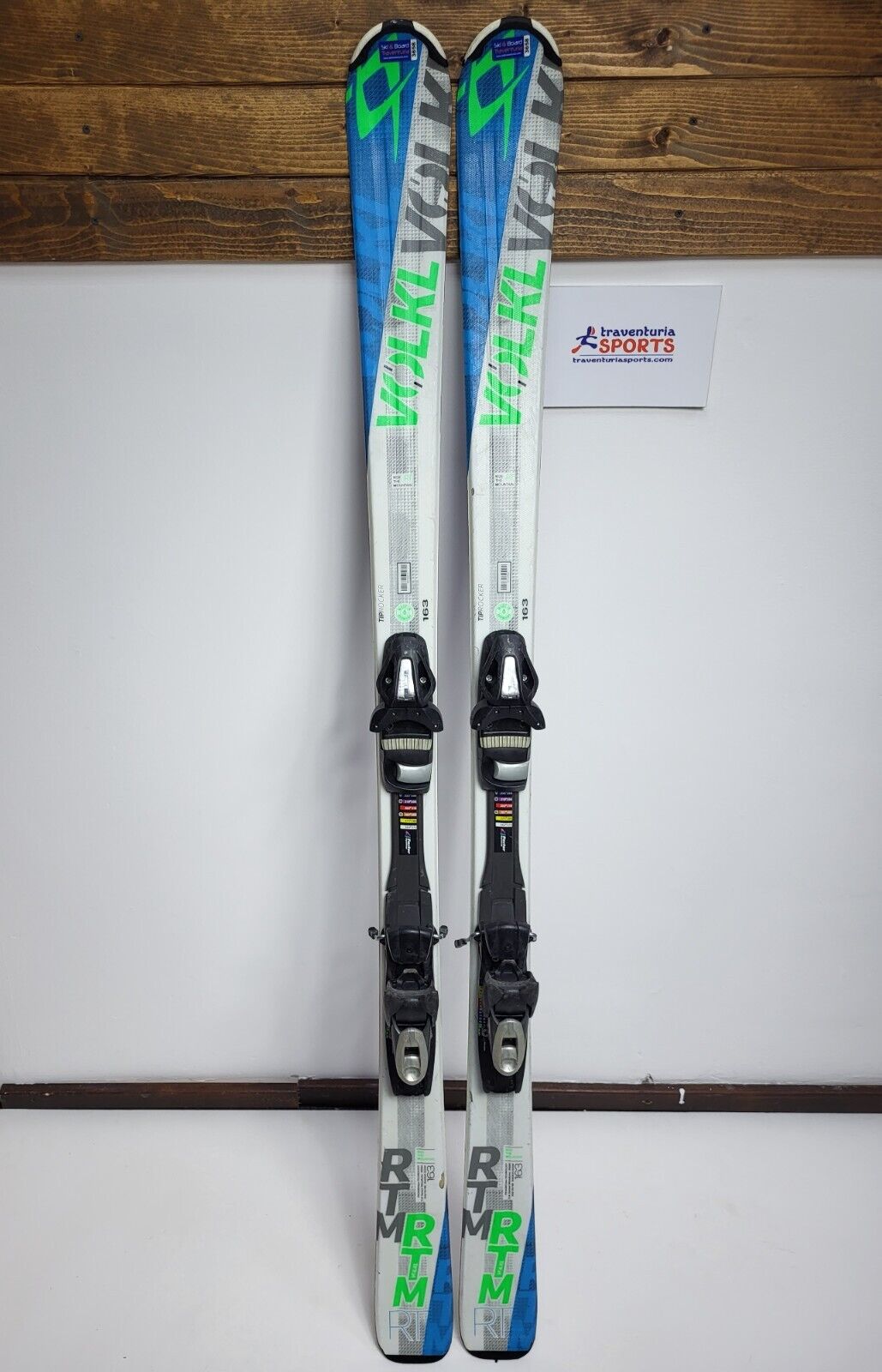 Völkl RTM 163 cm Ski + Elan ESP 10 Bindungen Fun Snow Winter Sport Piste
