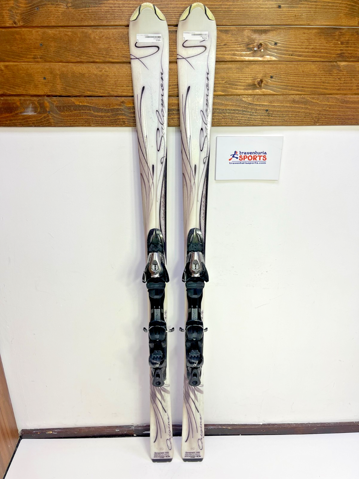 Ski Salomon Emerald 165 cm + fixations Salomon 10 Aventure Sport d’hiver
