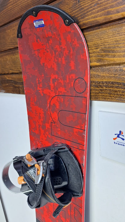 Snowboard Elan Explore R 160 cm + Attacchi HEAD Rental L Divertimento sulla Neve Invernale