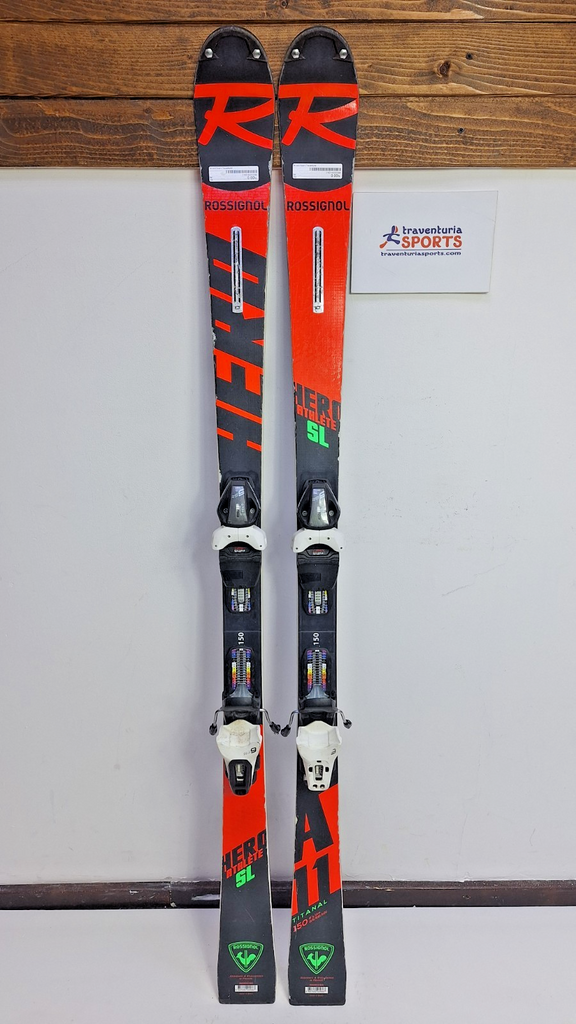 Rossignol Hero Athlete SL 150 cm Ski + Fischer RS9 Bindings Winter Fun Snow