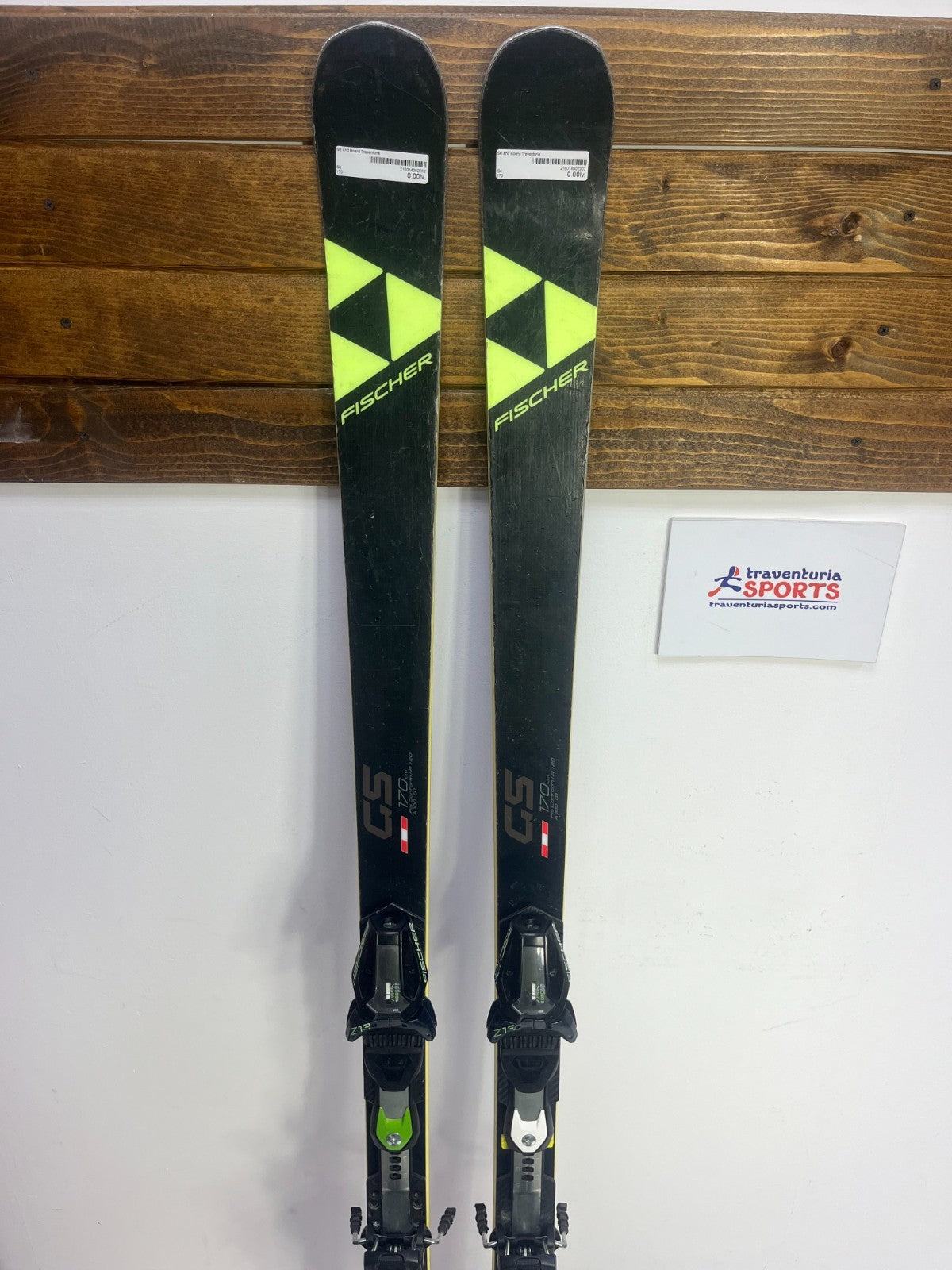 Ski Fischer RC4 GS 170 cm + fixations Fischer Z13 Sports d’hiver Plaisir et aventure