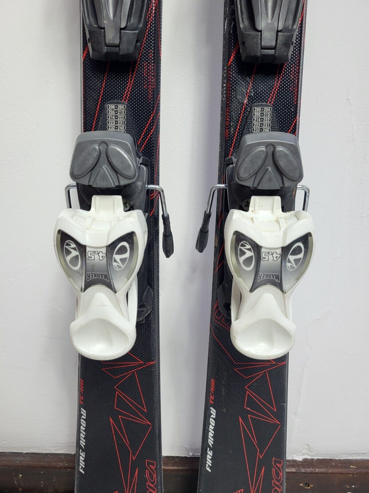 Sci Nordica Fire Arrow 110 cm + attacchi Marker 4.5 Winter Adventure Winter
