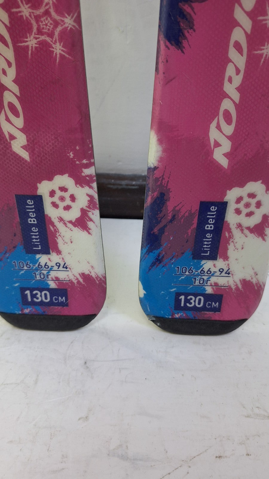 Nordica Little Belle 130 cm Ski + Elan ESP 7.5 Bindungen Winter Adventure Winter