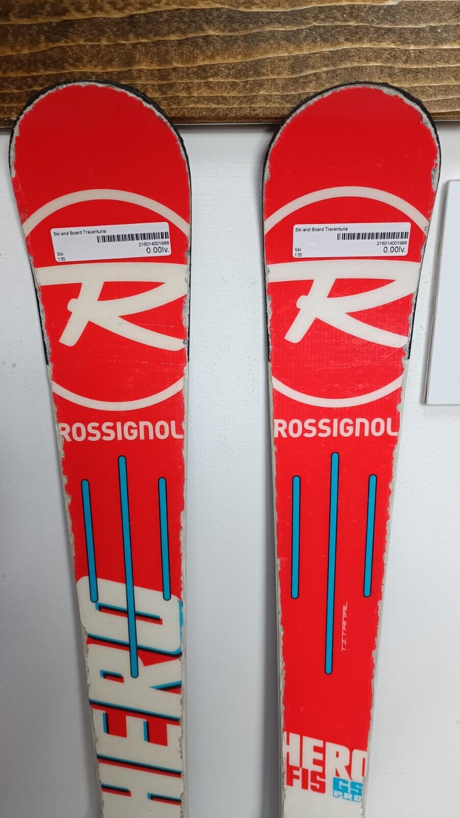 Sci Rossignol Hero FIS GS Pro 135 cm + Attacchi Look 7 Adventure