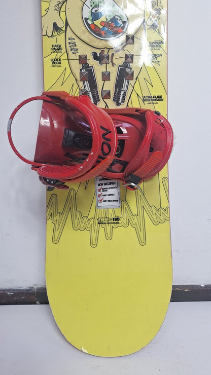 O-Matic Sweet 160 cm Snowboard + Union M Bindings Winter Sport Snow Fun