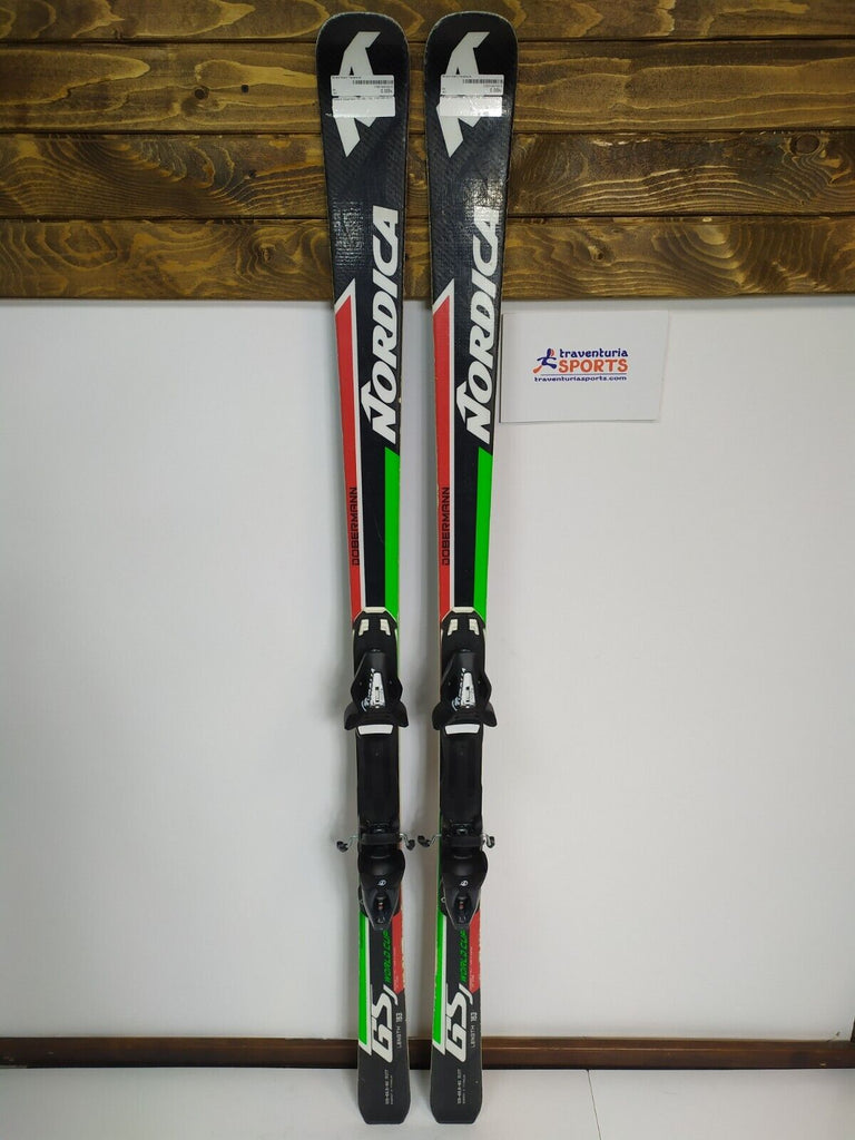 Nordica Dobermann WC SL J 163cm Ski + NEW Tyrolia 10 Bindings Winter Adventure