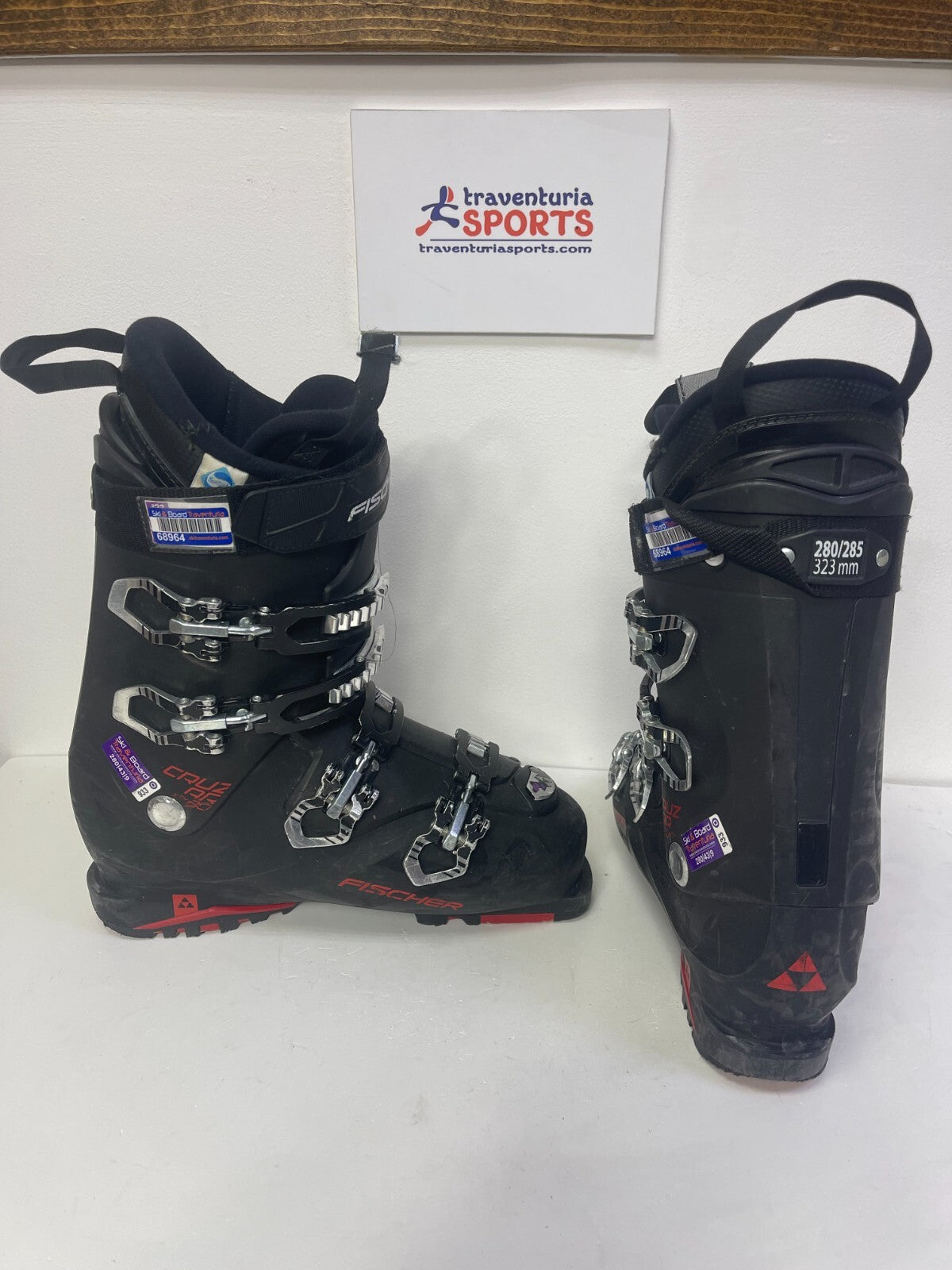 2018 Fischer Cruzar XTR 80 Ski Boots (EU 43 1/2; UK 9 1/4; Mondo 280) Winter Fun
