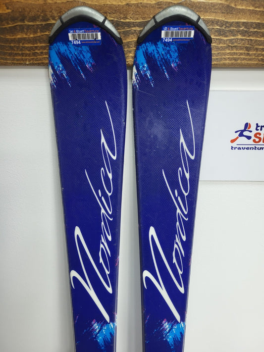 Nordica Little Belle 140 cm Ski + Elan ESP 7.5 Bindings Winter Adventure Winter