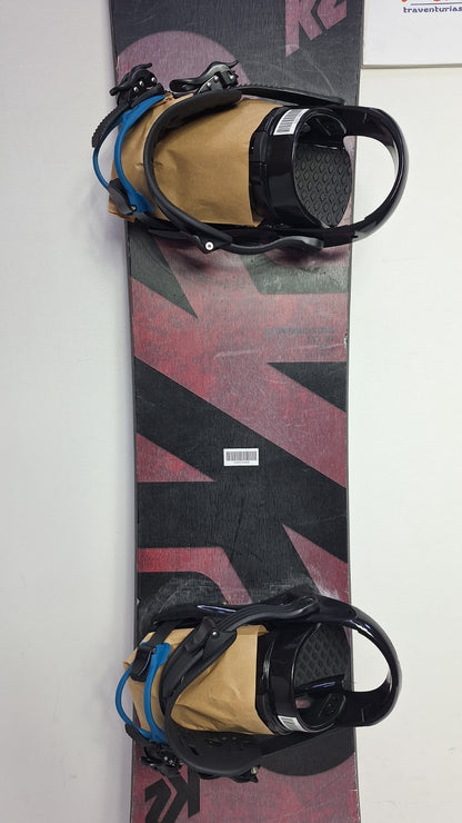 K2 Rental  EST.87  155W cm Snowboard + Brand New K2 M Bindings  Winter Snow Fun