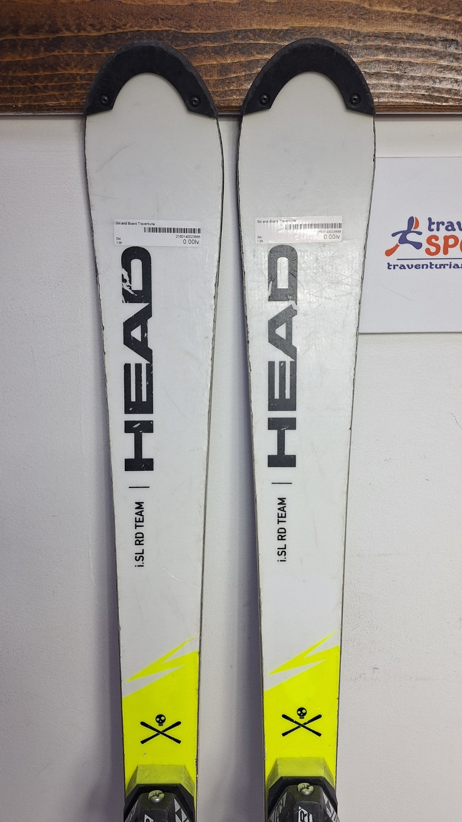HEAD WC Rebels i.SL RD Team 138cm Ski + Fischer 7.5 Bindings Winter Sport