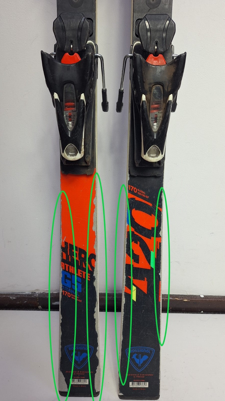 Rossignol Hero Athlete GS 170 cm Ski + Look 12 Bindungen Winterspaß Schnee