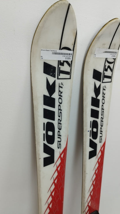 Skis Völkl Supersport T50 128 cm + fixations Marker M 700 Plaisir hivernal