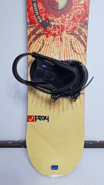 HEAD Rocka 4D 159 cm Snowboard + Brand New Talerun M Bindings Winter Sport Fun