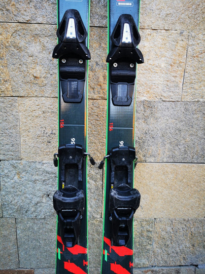 Rossignol REACT RTX Fiber 156cm  Ski + Elan 10 Bindings Winter Sport Fun