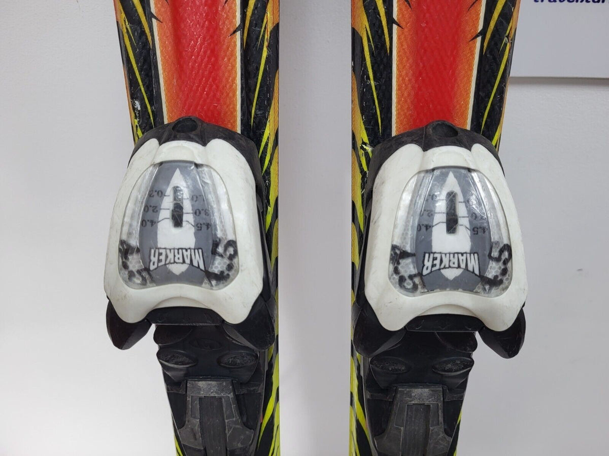 Ski Völkl Racetiger GS JR 120 cm + fixations Marker 4.5 Sports d’hiver Neige Plaisir
