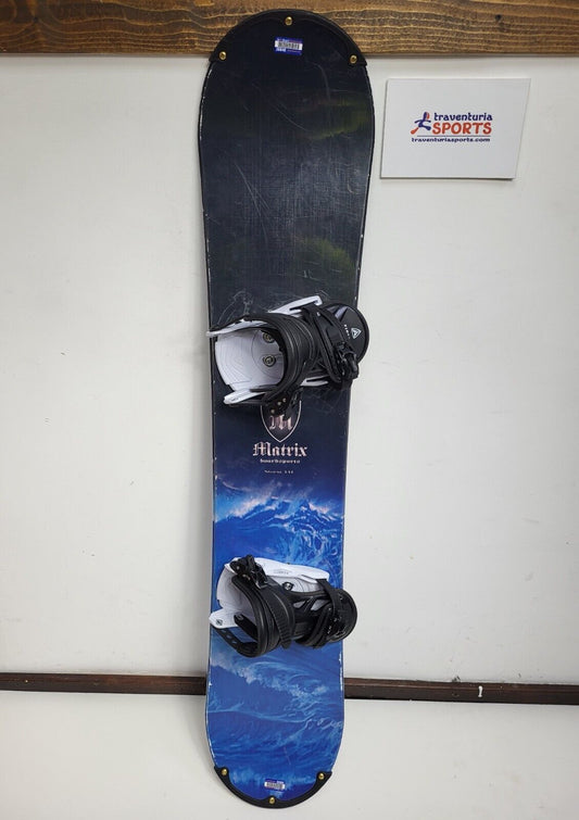Matrix Storm 141 cm Snowboard + NEW Firefly Size S Bindings Snow Adventure Fun