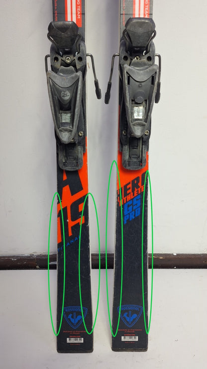 Rossignol Hero FIS GS Pro 165 cm Ski + Rossignol 7 Bindungen Winterspaß Schnee