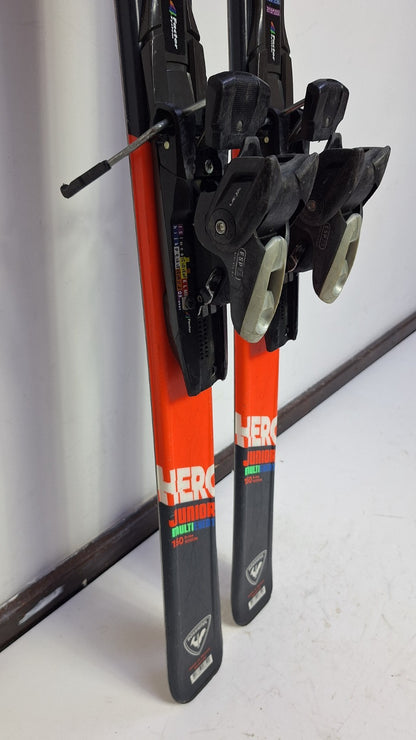 Sci Rossignol Hero J 150 cm + attacchi Elan ESP 7.5 Divertimento invernale Sport sulla neve