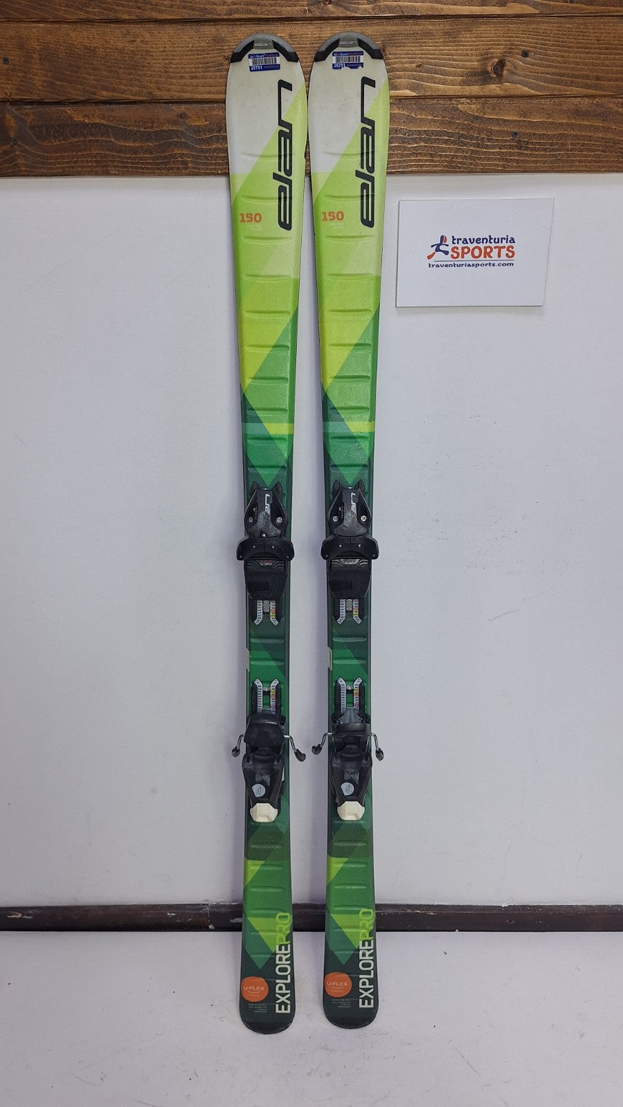 Sci Elan Explore Pro QS 150 + attacchi Elan 7.5 Sport invernali Divertimento sulla neve