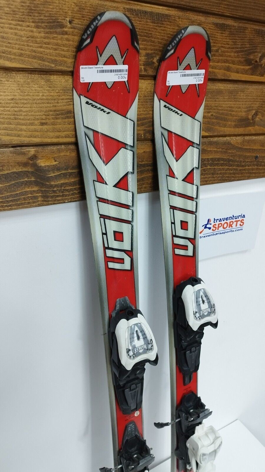 Ski Völkl Racetiger GS JR 110 cm + fixations Marker 4.5 Sports d’hiver Neige Plaisir
