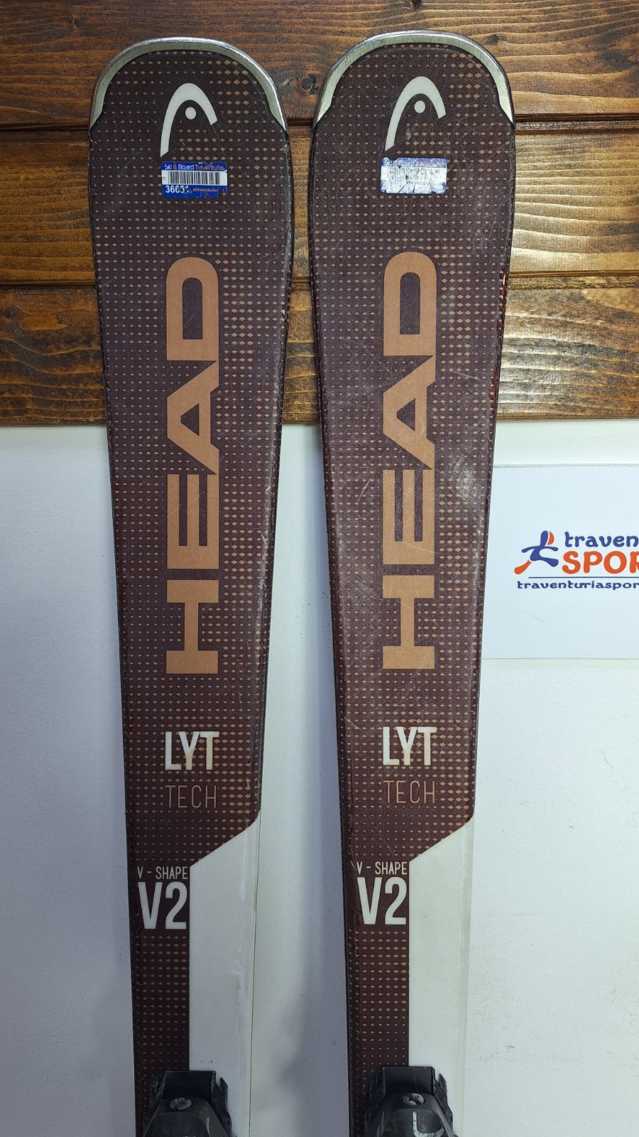 HEAD V-Shape V2 LYT  156cm Ski + Elan EL 10  Bindings Winter Sport